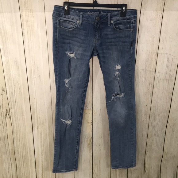 American Eagle Outfitters Denim - AE American Eagle |Skinny Distressed Stretch Jeans